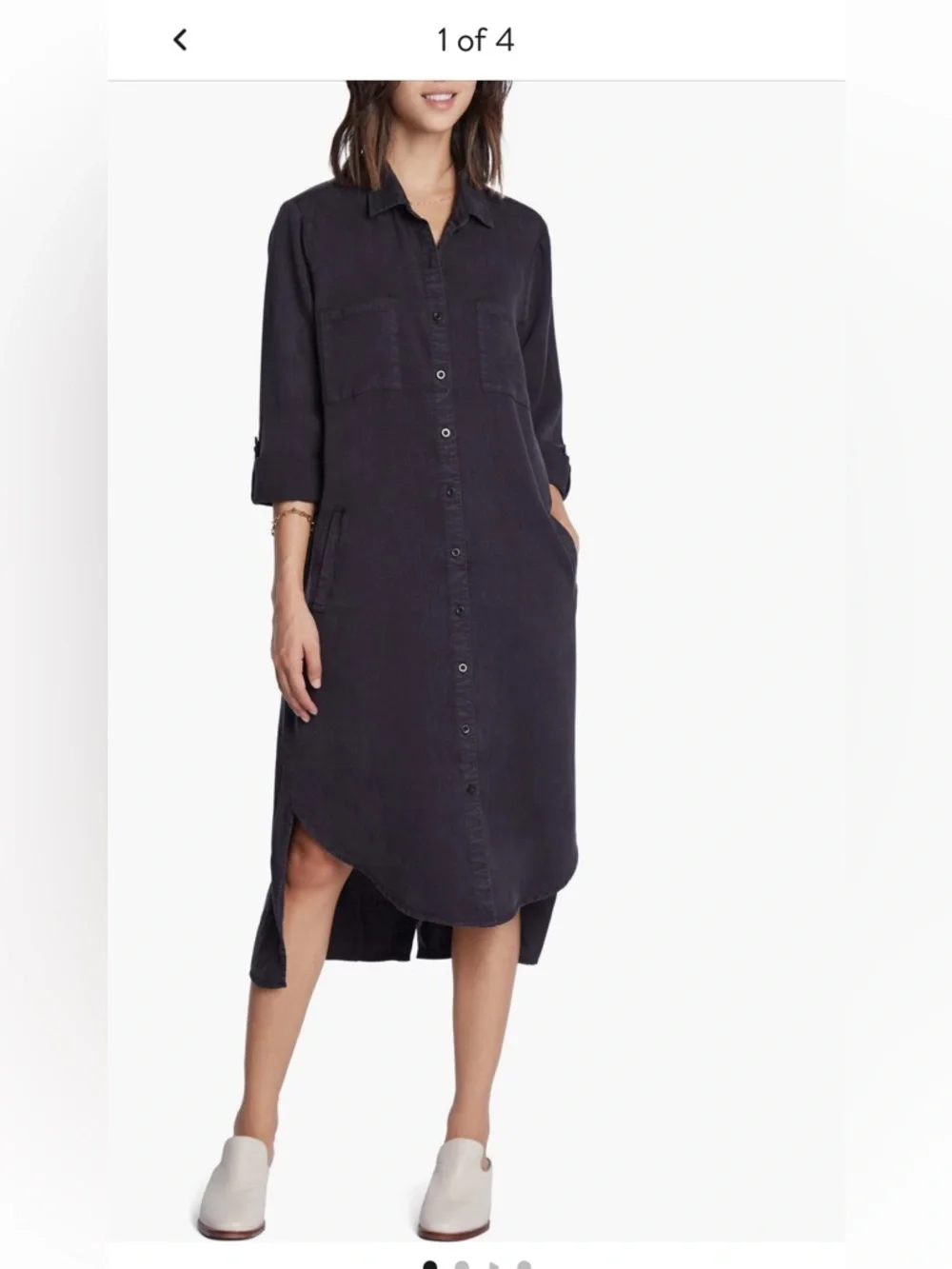 Wash Lab Denim Chill Out Shirtdress - Picture 5 of 5
